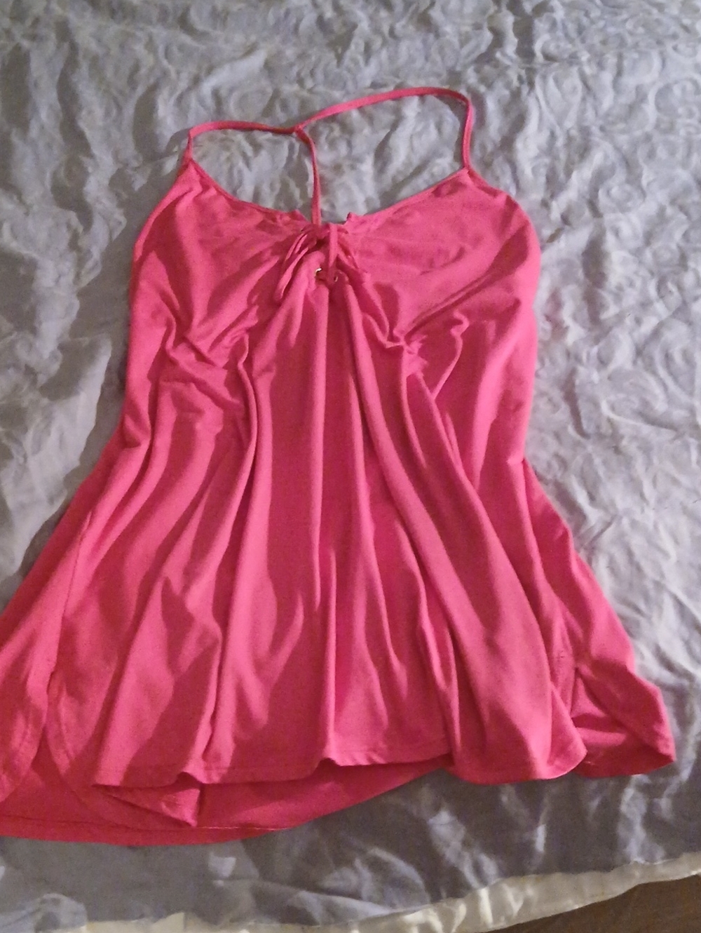 Hot Pink Spaghetti-Strap Cami Racer Back Style